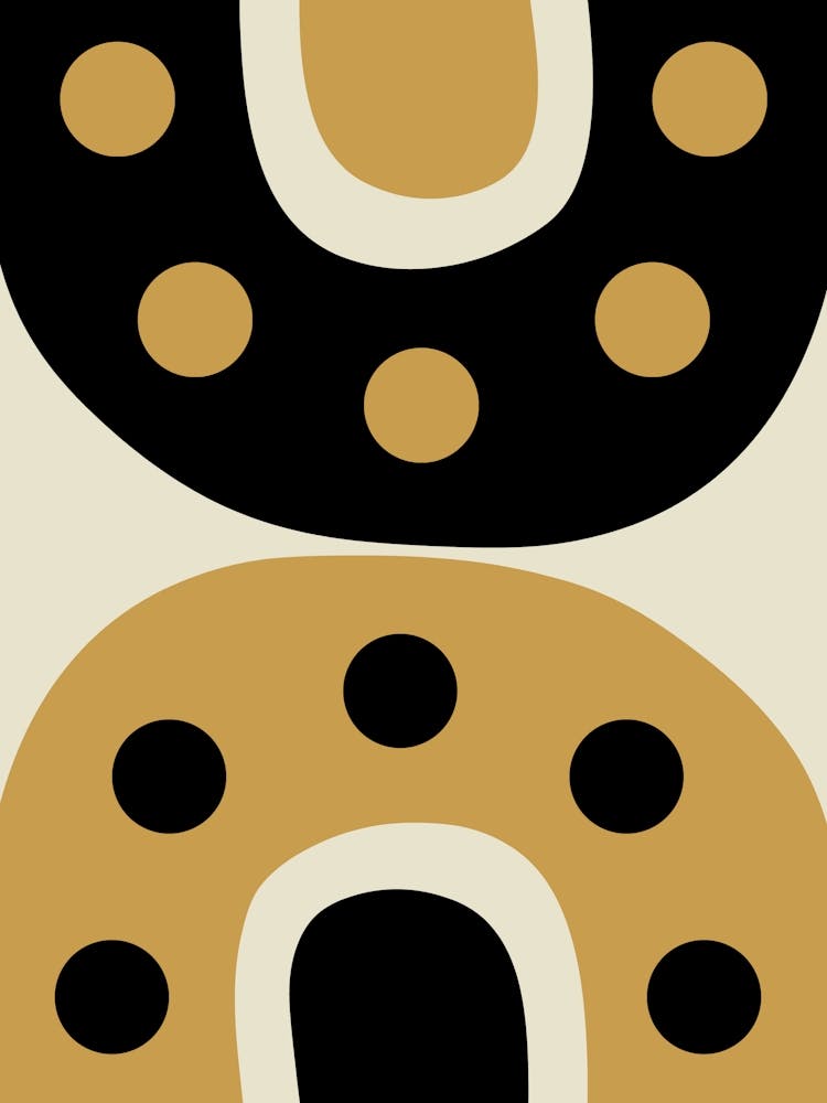 "Close" Mid Century Abstract 3