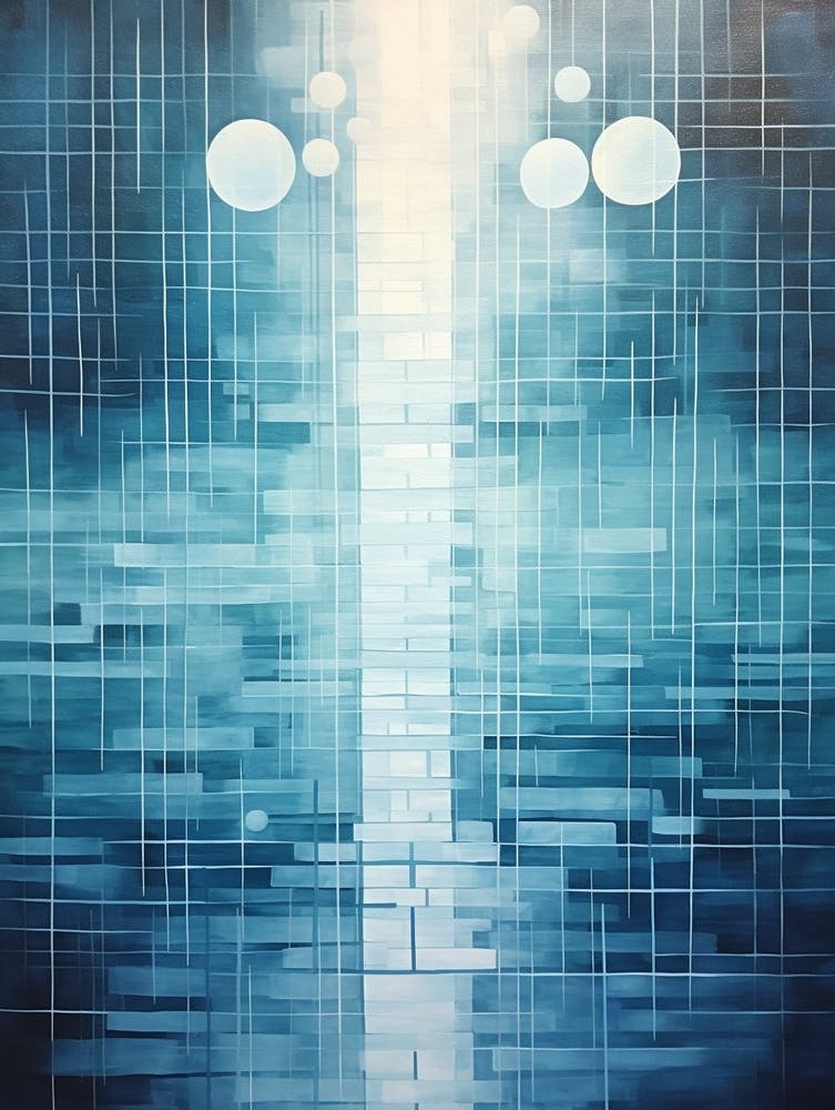 Water Geometric Abstract 3