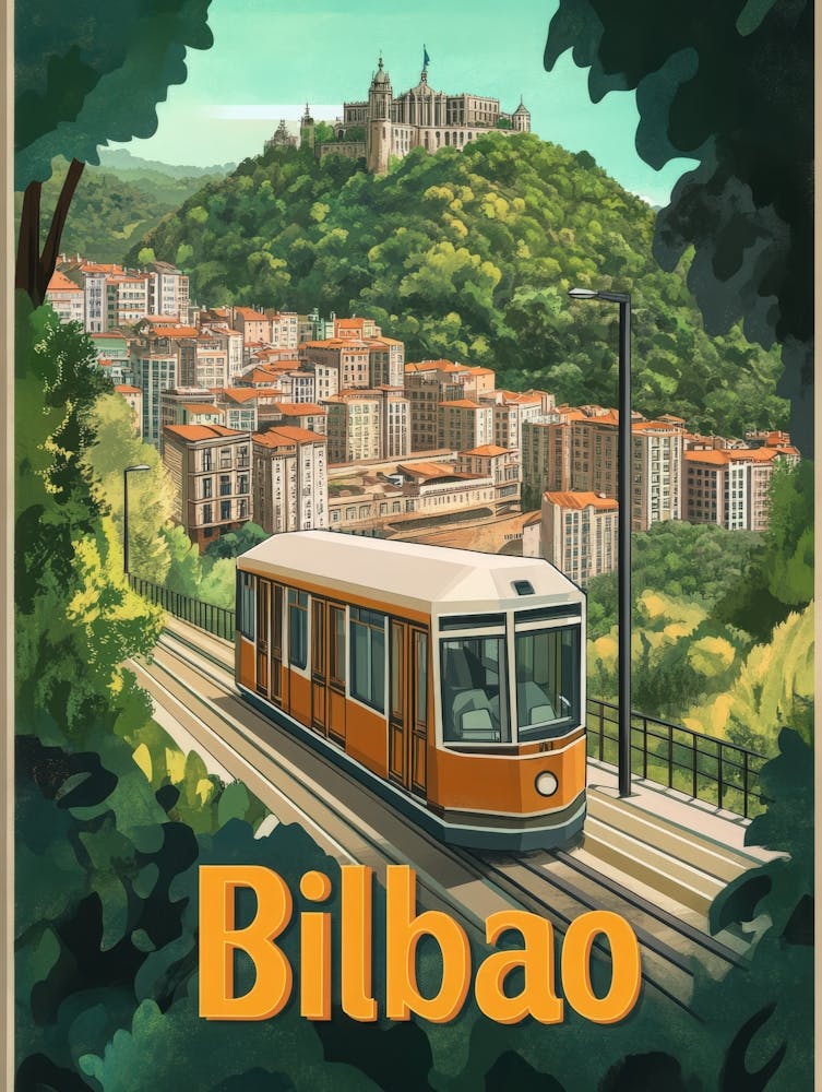 Aihrgdesign A Mid Century Modern Travel Poster For Bilbao Sho E406e6e3 1133 4345 A7b6 186a453c5882 1