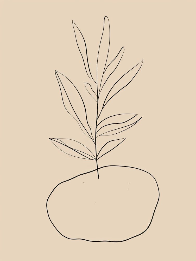 Glasgow Botanical Garden Boho Line Art