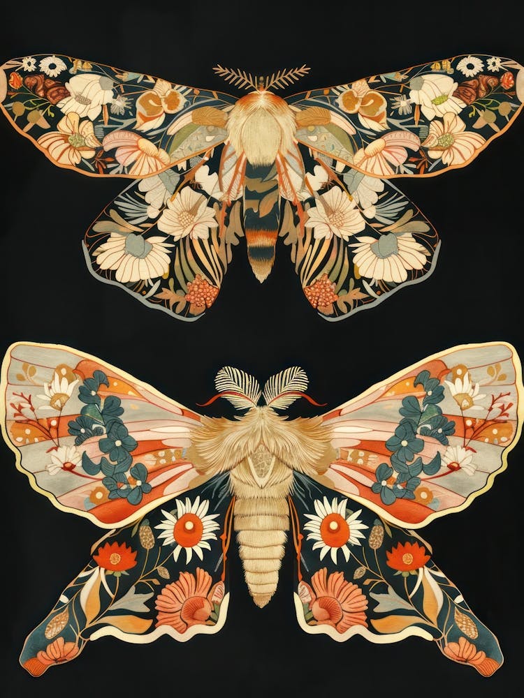 Butterfly Pattern William Morris Style 2