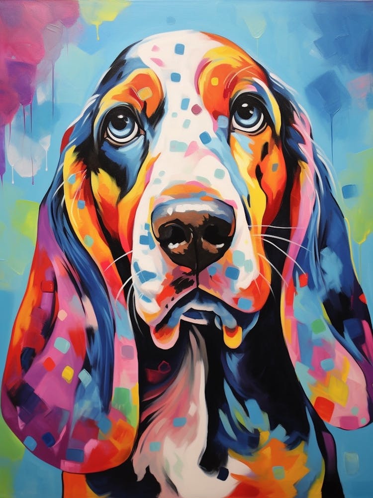 Basset Hound Polka Dot Inspired 4