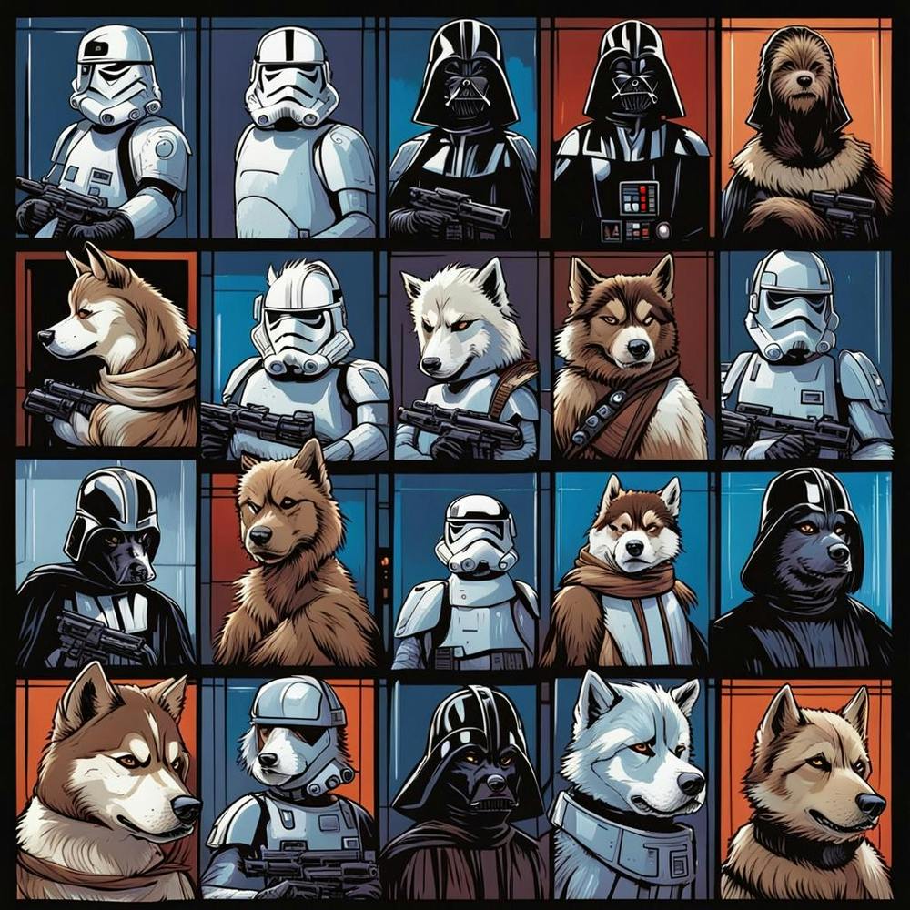 Paw Wars Collage