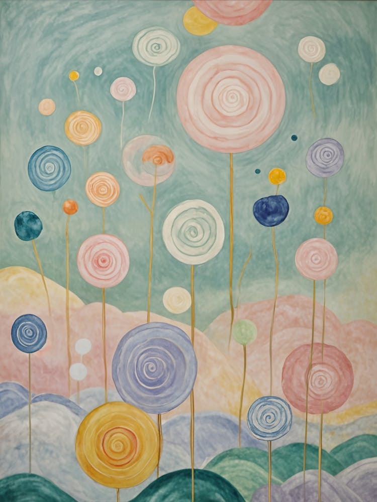Whimsical Pastel Lollipops