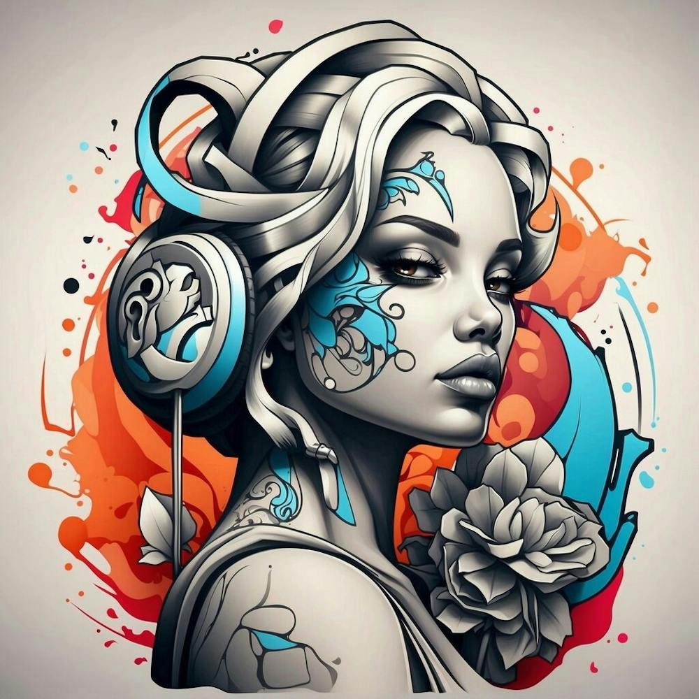 Girl With Headphones