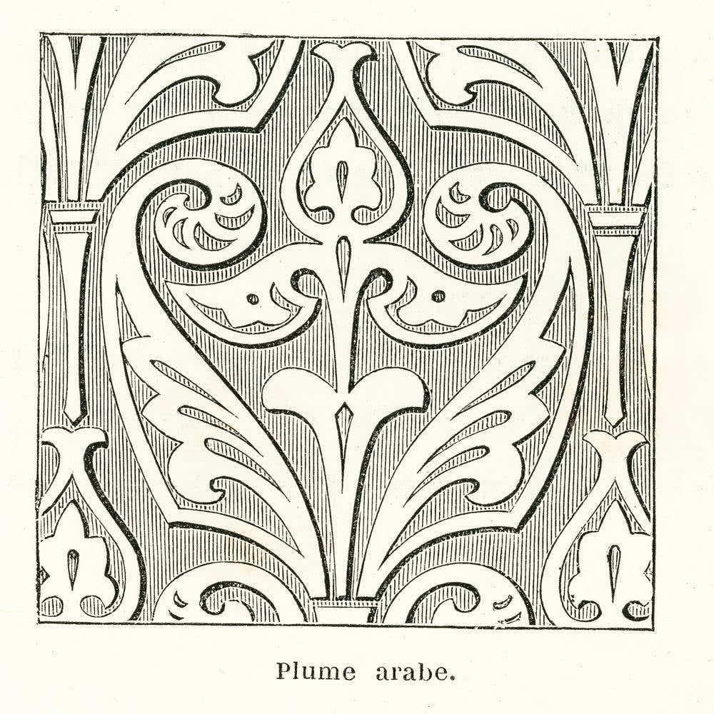 Arabic Feather Design, Albert Racine