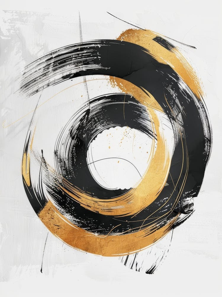 Black And Gold Canvas Print 26