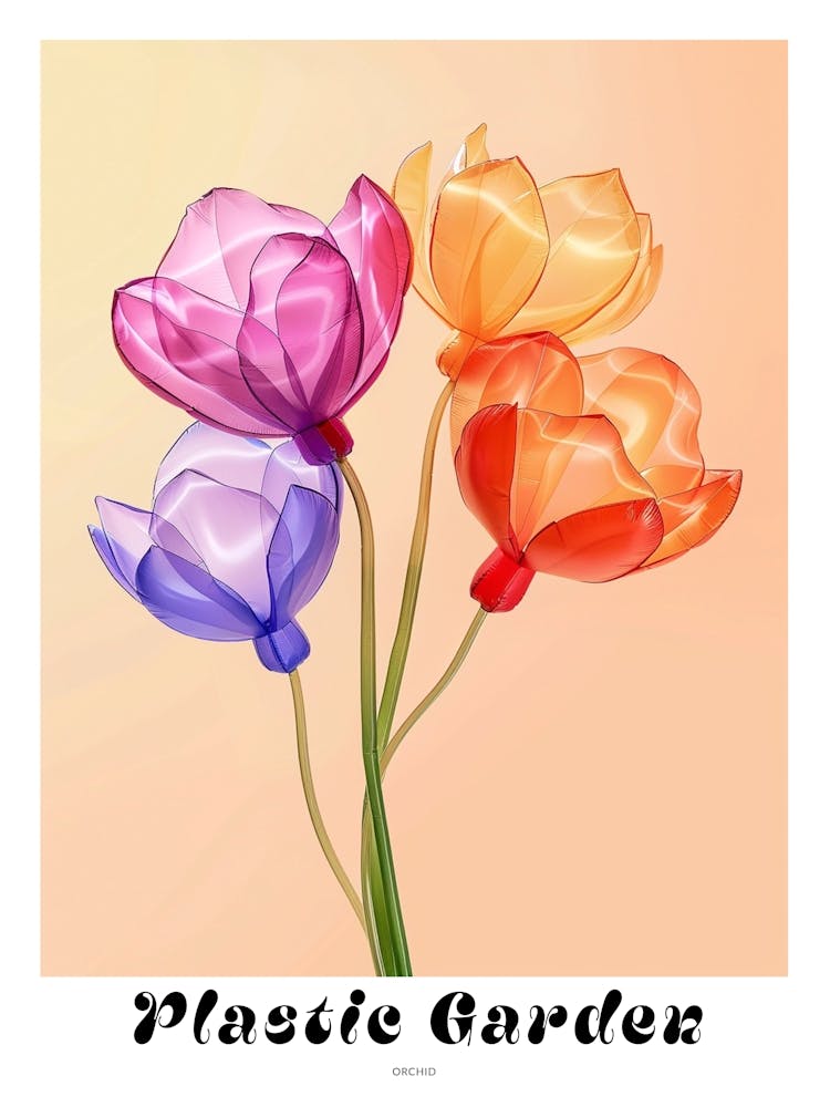Dreamy Inflatable Flowers Poster Orchid 2