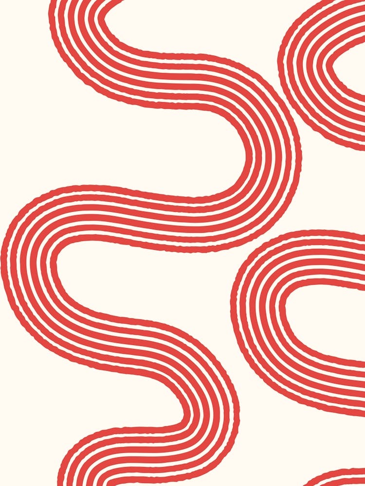 Red Wavy Lines