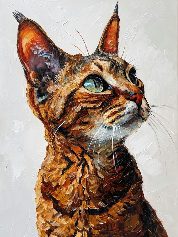 Egyptian Mau Cat Painting 1