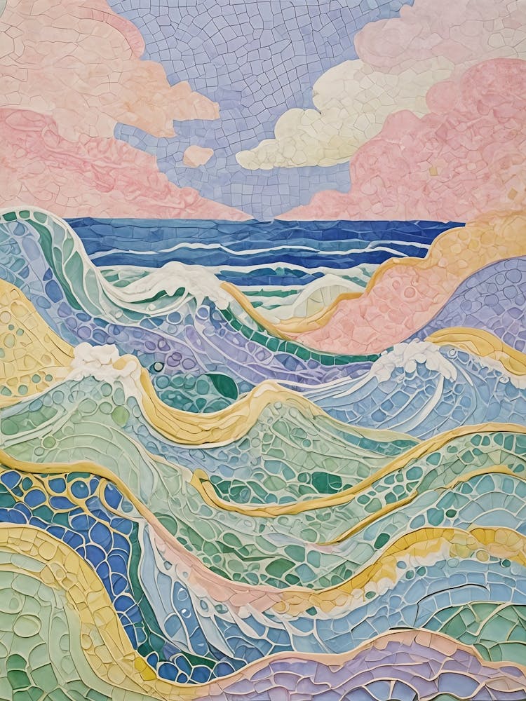 Mosaic Ocean Waves