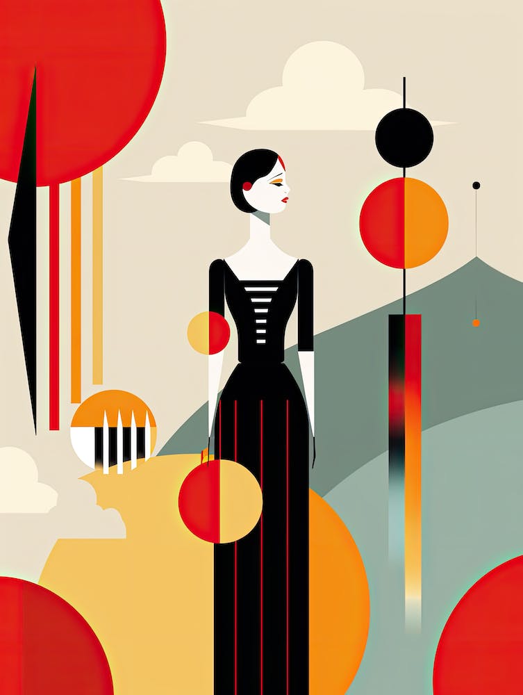 Canvas of Confidence: Abstract Woman's Story