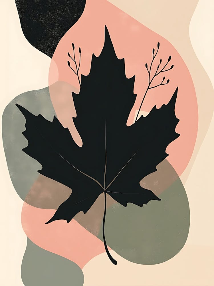 Elegant Floral Motifs in Calm Earth Tones