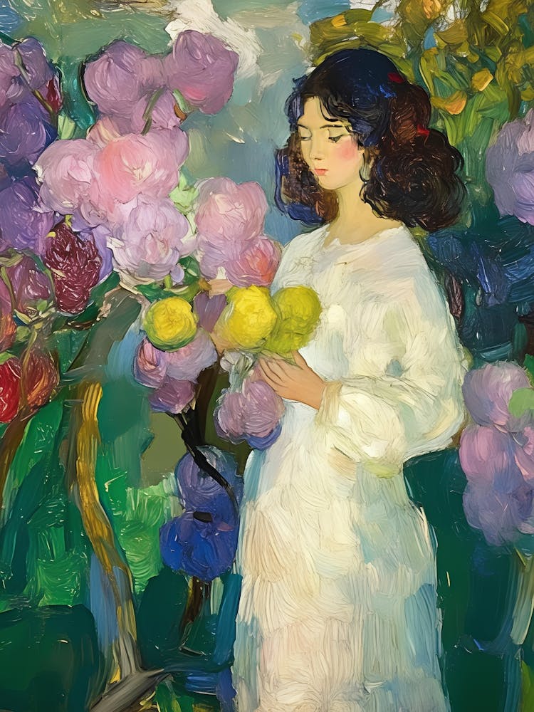 Girl In The Garden 1