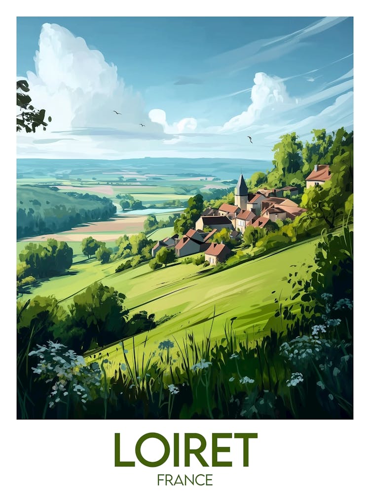 Affiche de voyage Loiret