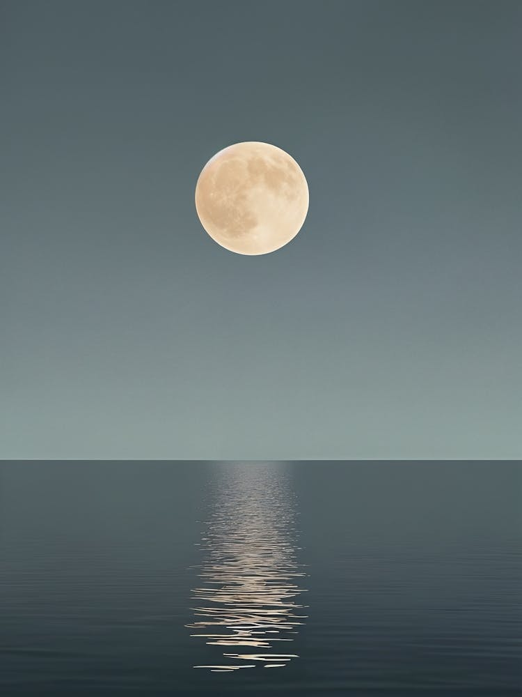 Vollmond-Reflexion