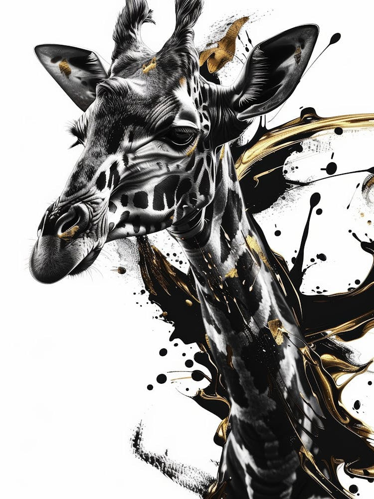 Giraffe Canvas Art 9
