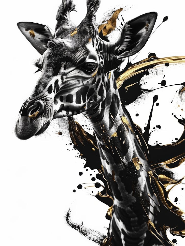 Giraffe Canvas Art 9