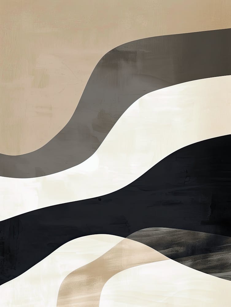 Beige Horizonscape Minimalist Style