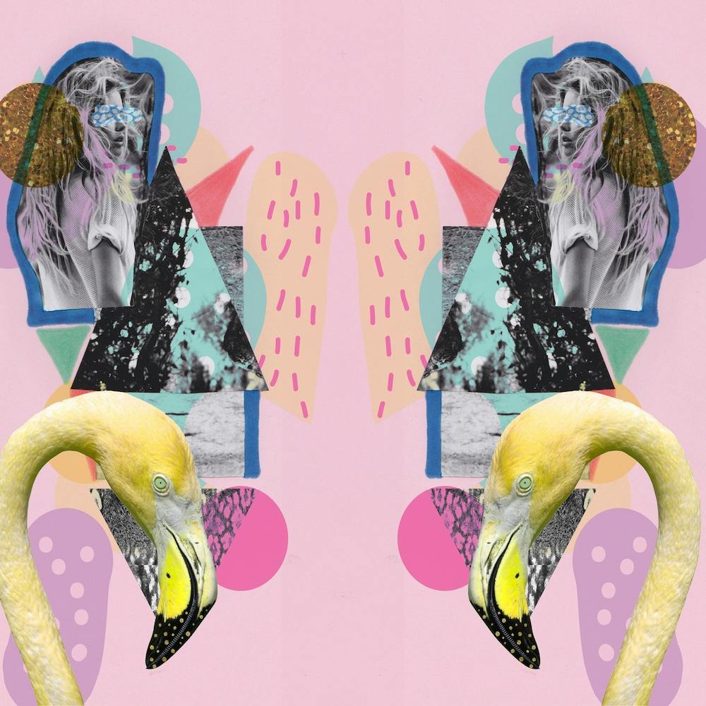 Flamingo Art Mirrored