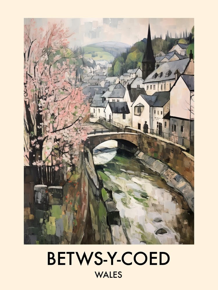 Betws Y Coed (Wales) Painting 1 Travel Poster