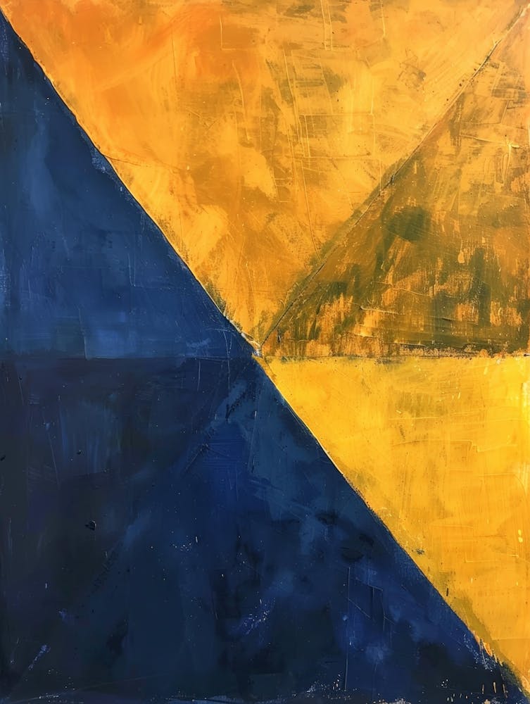 Blue And Yellow Triangles