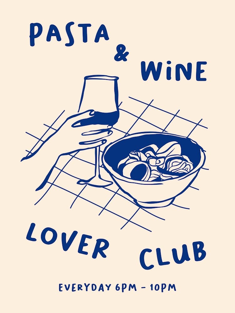 Pasta- und Weinliebhaber-Club