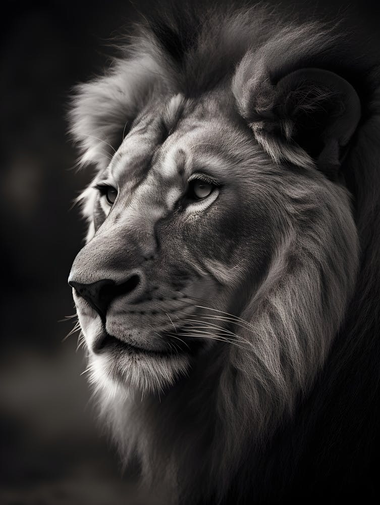 Portrait Of A Lion 1
