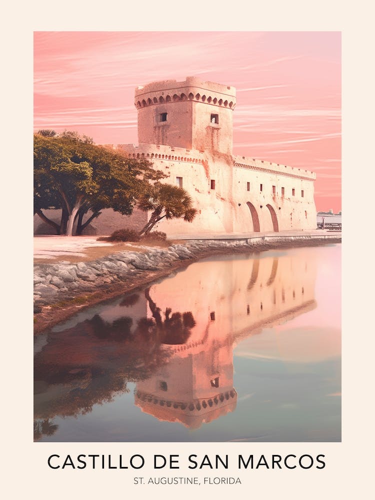 Castillo De San Marcos St Augustine Travel Poster