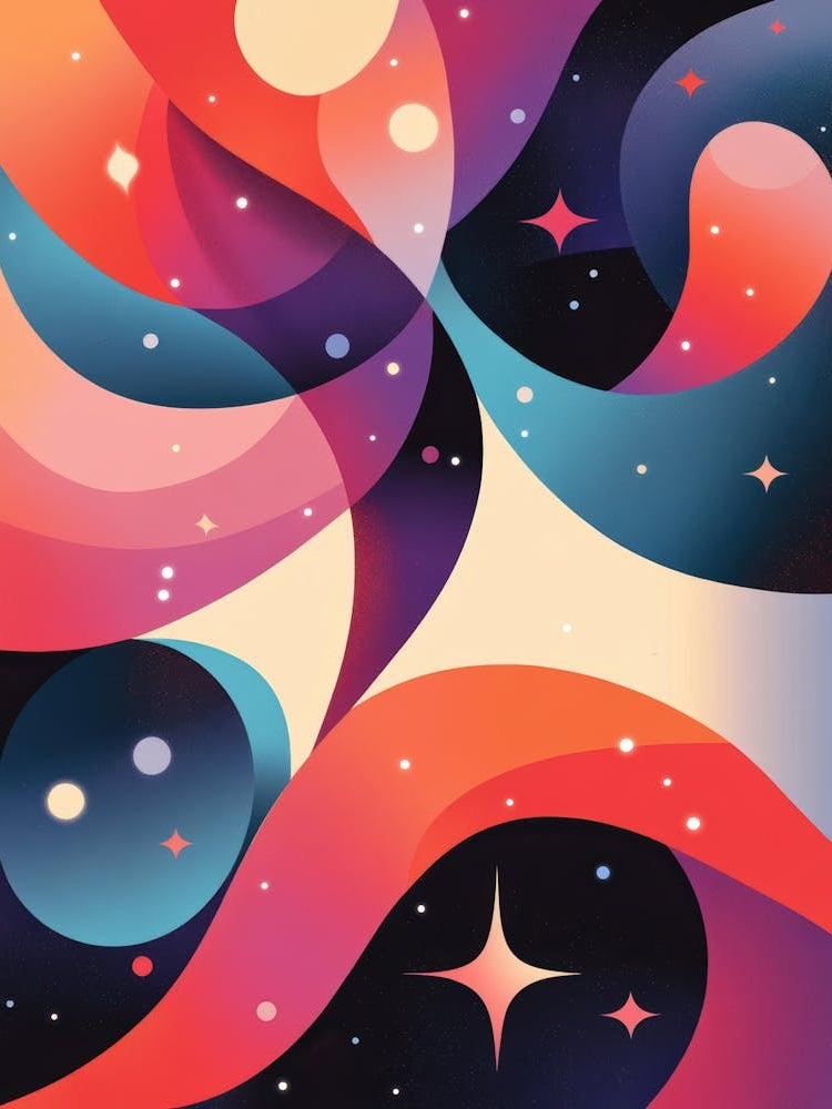 Abstract Galaxy Painting