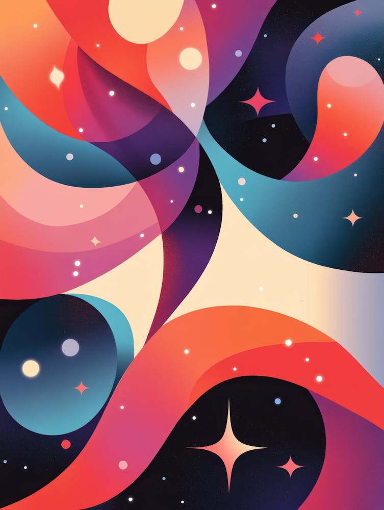 Abstract Galaxy Painting