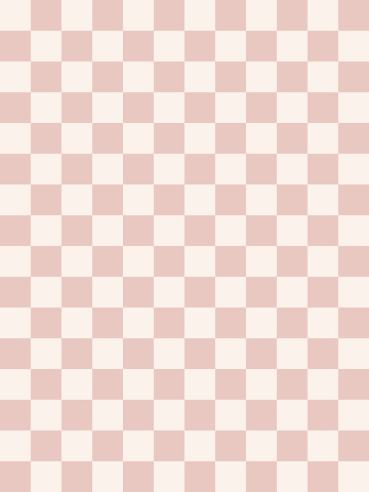 Pale Beige Checkerboard