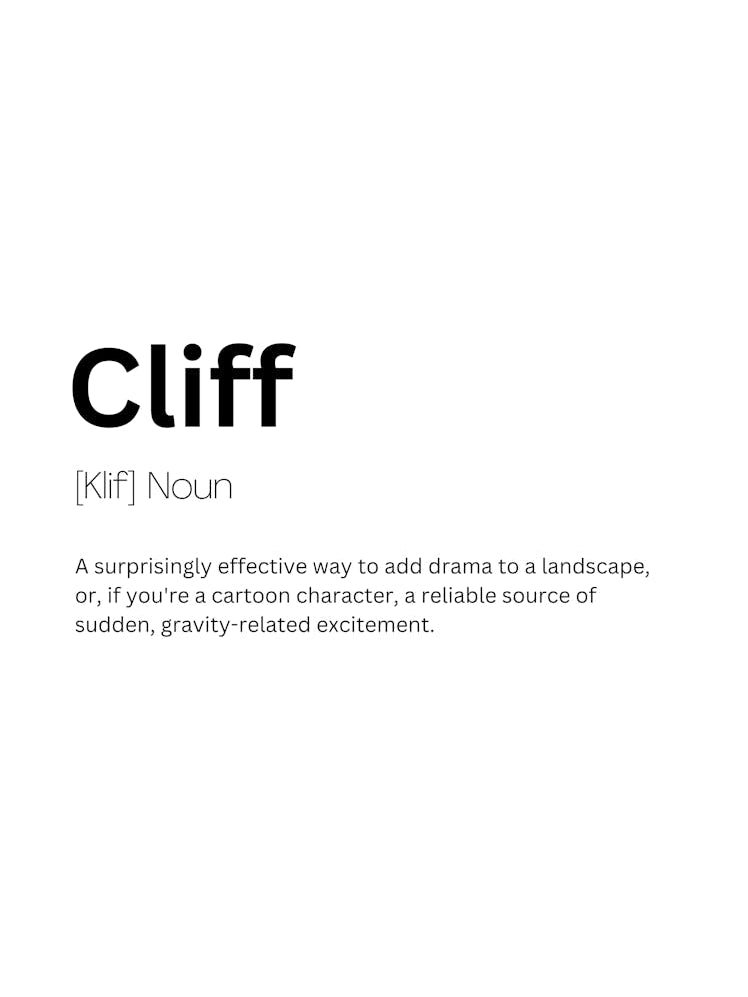 Cliff Definition Meaning