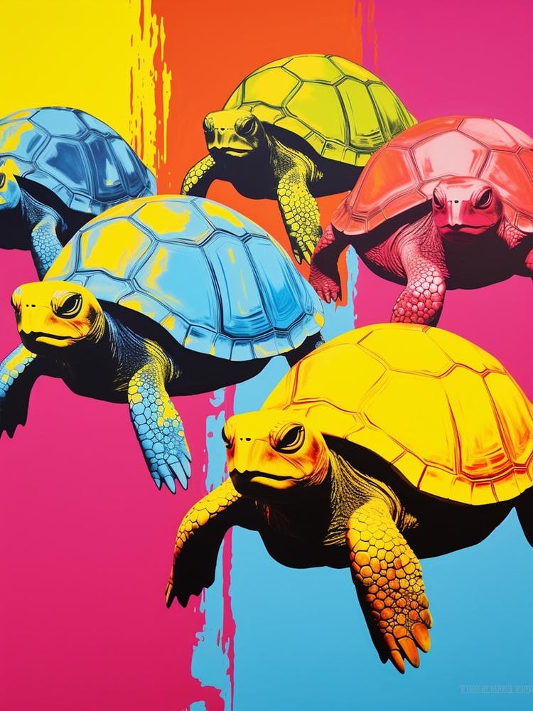 Sea Turtle Pop Art 4