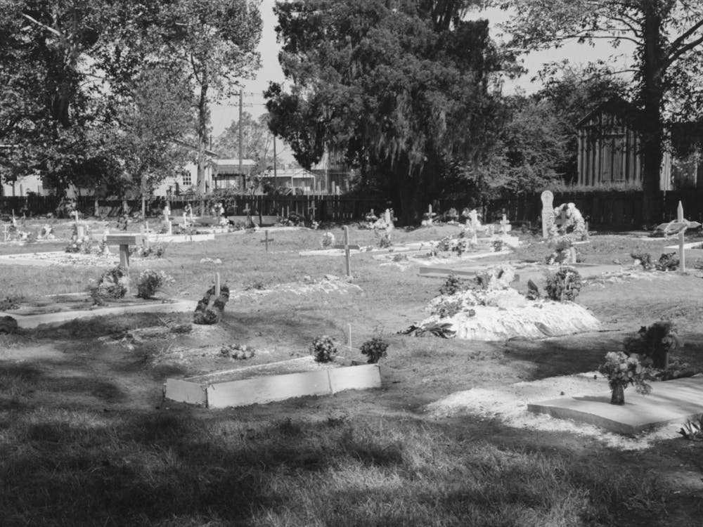 Untitled Photo, Possibly Related To Decorated Graves In Cemetery On All Saints Day At New Roads, Louisiana By