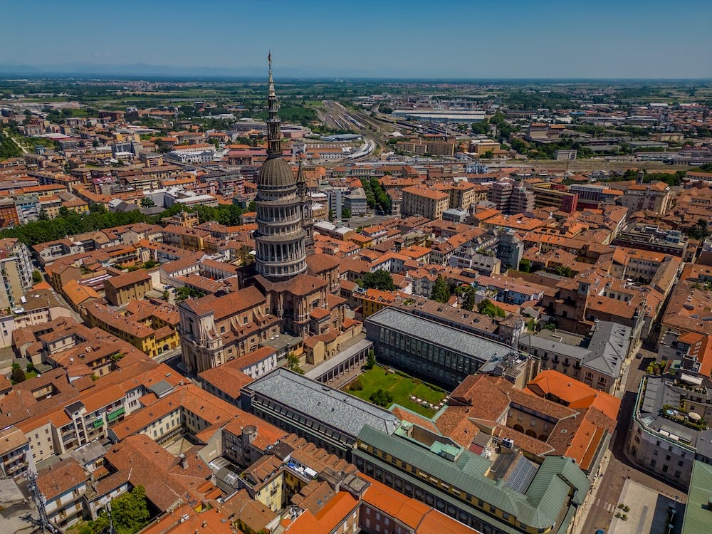 Basilica of San Gaudenzio. Landmark of the city of Novara. Piedmont. Architecture of Italy