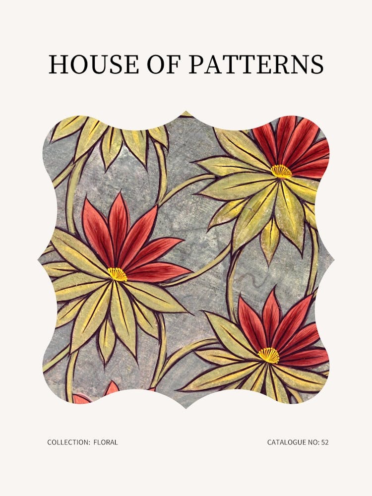 Blumenmuster Poster 52