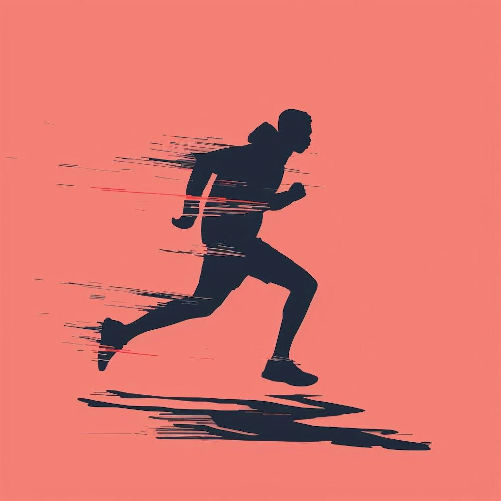 Silhouette Of A Runner 1