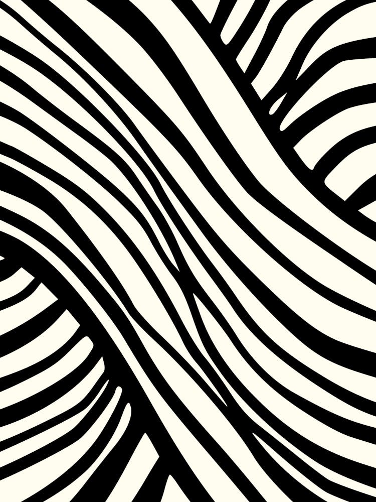 Abstract Zebra Pattern