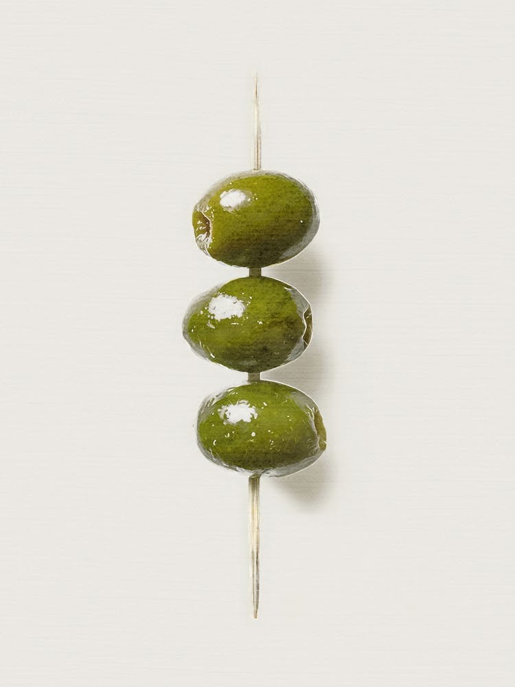 Dirty Martini Olives Retro Wall Art Cocktail Print Vintage Kitchen Decor 1