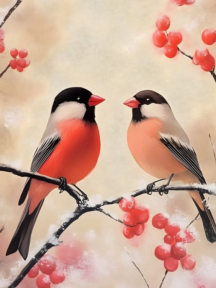 Two Birds On A Branch 1