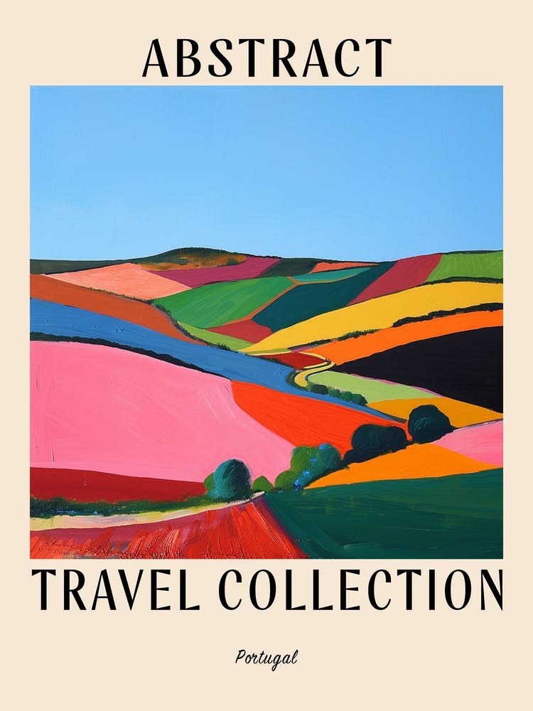 Abstract Travel Collection Poster Portugal 1