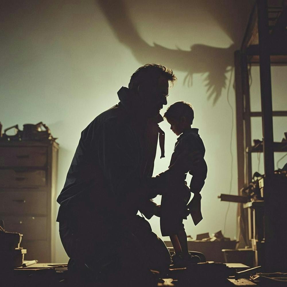 Shadow Of A Father and A Child