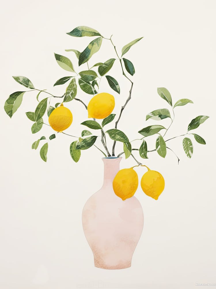 Lemons In A Vase 1
