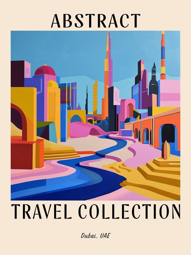 Affiche Collection Voyage Abstraite Dubai Uae 4