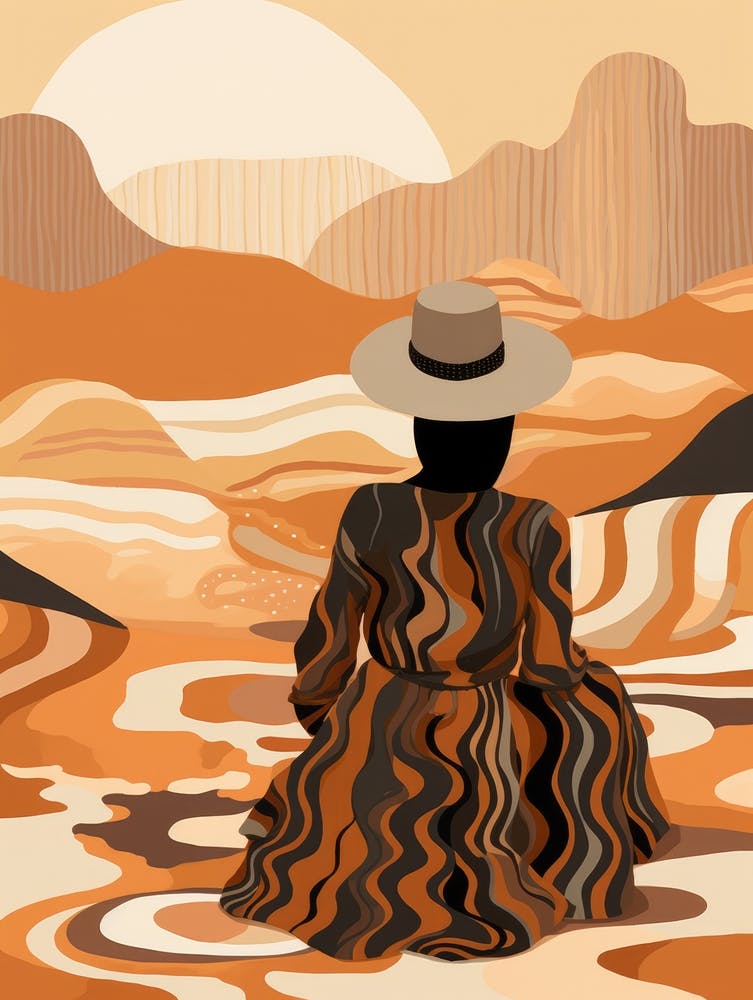 Woman In The Desert 2