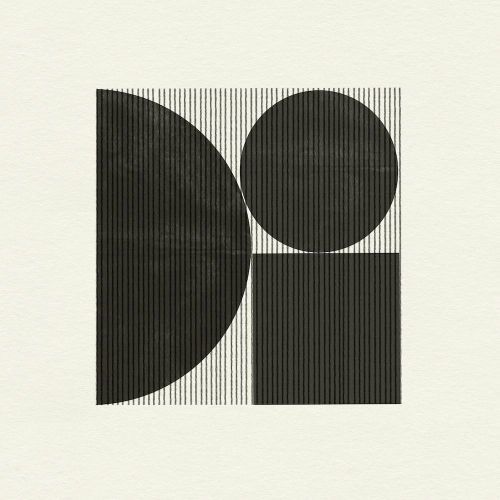 Geometric Balance Minimal Mid century Design