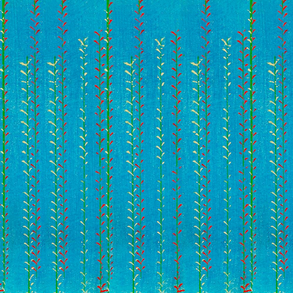 Vintage Ukiyo-e Woodblock Print Of Japanese Textile, Shima Shima, Furuya Korin (133)