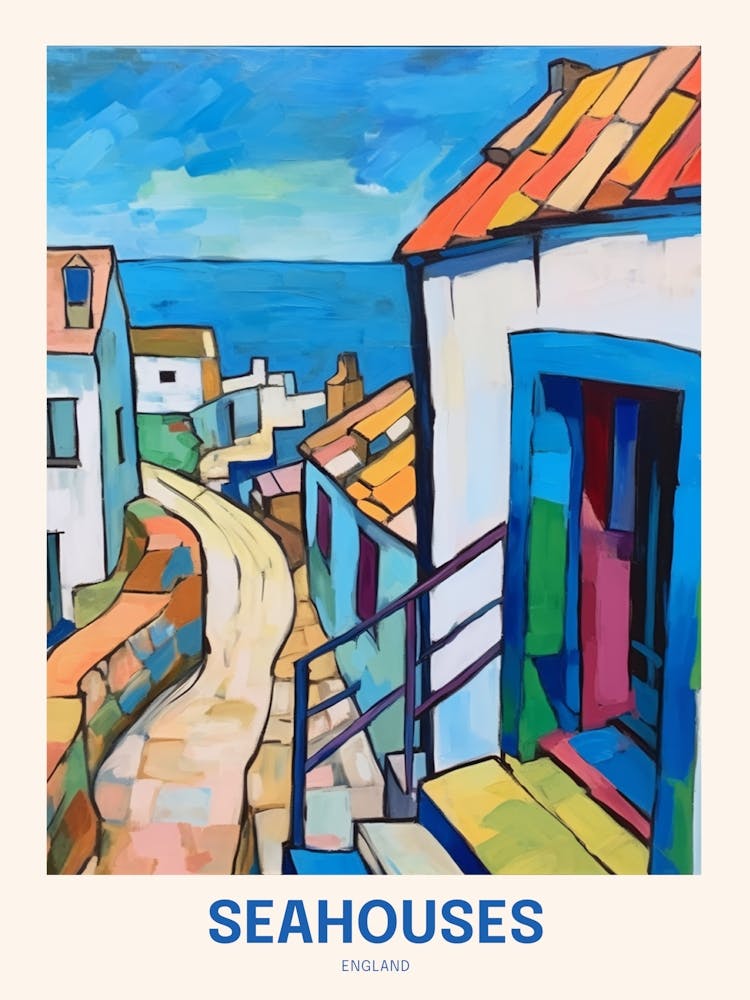Seahouses England 4 Uk Travel Poster