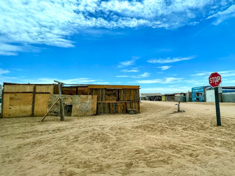 Stop Sign In Walvis Bay, Namibia (Africa Series)